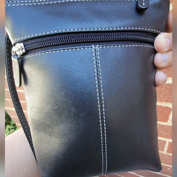 Cowhide Leather Crossbody Bag - Picture 2 of 7